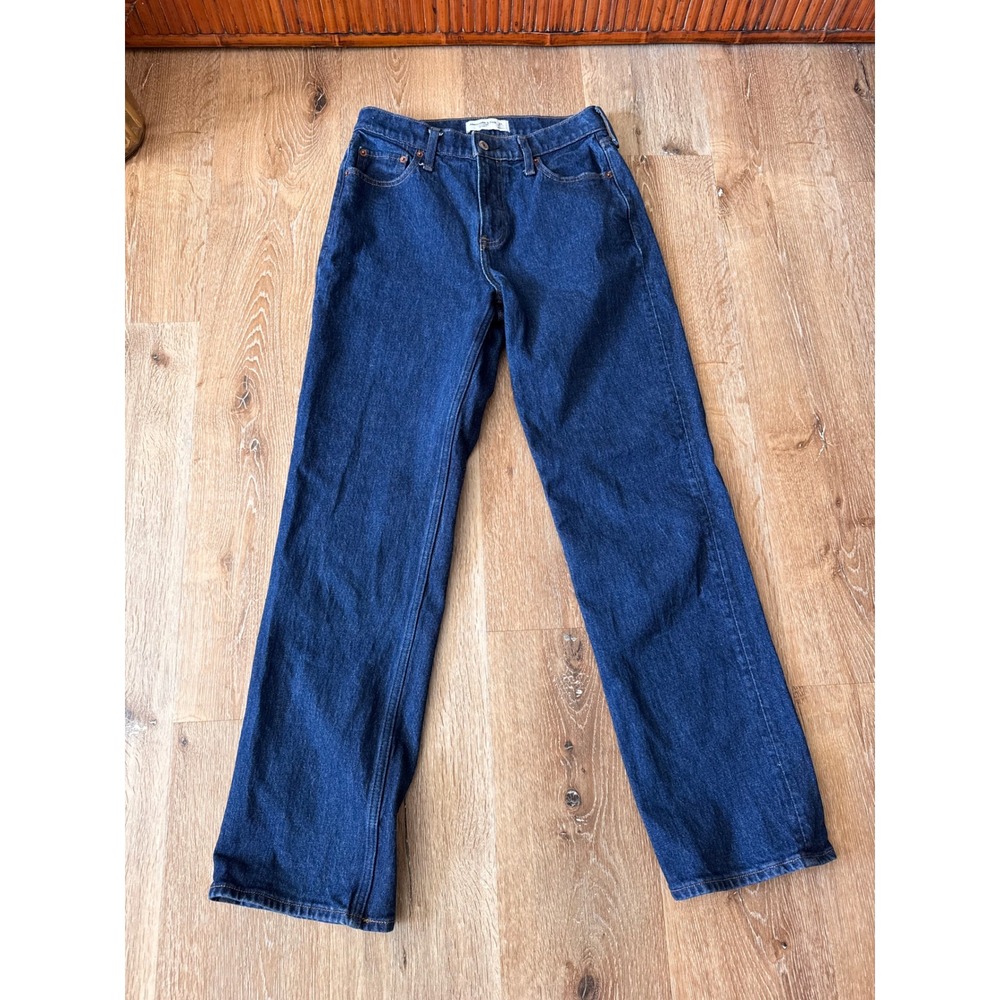 Abercrombie & Fitch Blue Curve Love Low Rise‎ Baggy Jeans Size 25R